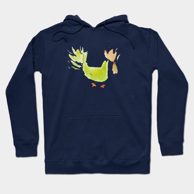 Chicken Yard 3 -Full Size Image Hoodie by Paloma Navio